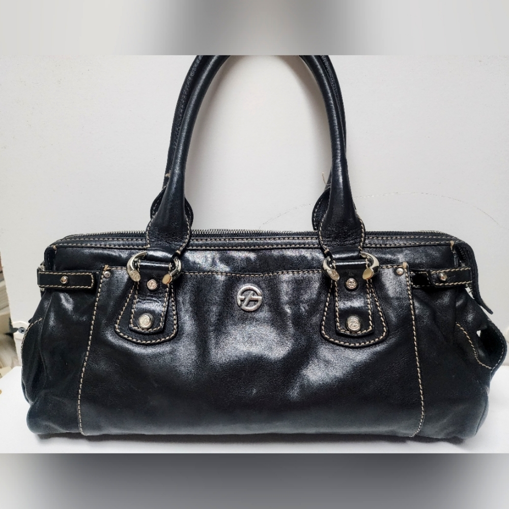 FRANCESCO BIASIA LEATHER PURSE BLACK